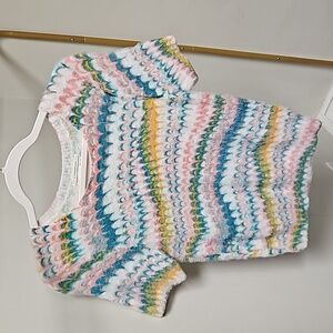 'By Anthropologie' Fuzzy Knit T-Shirt Sweater
